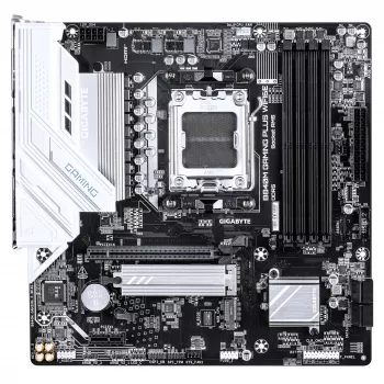GIGABYTE B840M GAMING PLUS WIFI6E mātesplate - AMD Ryzen 9000 procesori, 8+2+2 fāžu VRM, līdz 8200MHz DDR5(O.C), 2xPCIe 4.0 M.2, Wi-Fi 6E, 1GbE LAN, USB 3.2 Gen 2