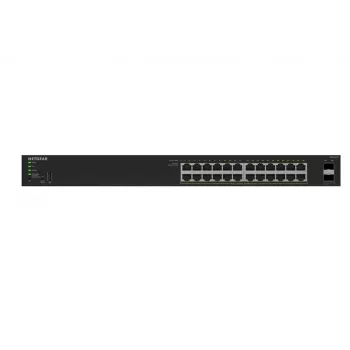 NETGEAR GS324TPv2 pārvaldīts L2/L3 Gigabit Ethernet (10/100/1000) barošana caur Ethernet (PoE) 1U melns