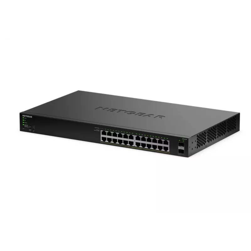 NETGEAR GS324TPv2 pārvaldīts L2/L3 Gigabit Ethernet (10/100/1000) barošana caur Ethernet (PoE) 1U melns