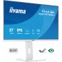 27 collu IIYAMA ProLite XB2797QSU-W1 IPS Quad HD (2560x1440) LED monitors, 178° skata leņķis, USB 3.2 centrmezgls, skaļruņi, VESA, regulējams augstums, balts