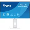 27 collu IIYAMA ProLite XB2797QSU-W1 IPS Quad HD (2560x1440) LED monitors, 178° skata leņķis, USB 3.2 centrmezgls, skaļruņi, VESA, regulējams augstums, balts