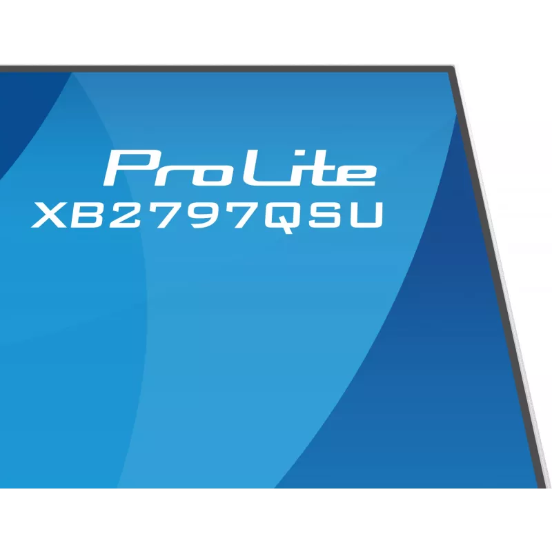 27 collu IIYAMA ProLite XB2797QSU-W1 IPS Quad HD (2560x1440) LED monitors, 178° skata leņķis, USB 3.2 centrmezgls, skaļruņi, VESA, regulējams augstums, balts
