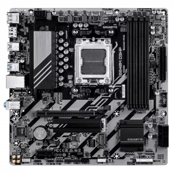 GIGABYTE B840M D3HP mātesplate - AMD Ryzen 9000 procesori, 8+2+2 fāžu VRM, līdz 8200MHz DDR5(O.C), 2xPCIe 4.0 M.2, 1GbE LAN, USB 3.2 Gen 2