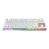 Wireless Gaming tastatūra Cherry MX 8.2 Pro TMR — Tenkeyless 88-key, USB + RF + Bluetooth, Magnetic-mechanical switches, RGB, Silver/balta