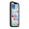 Silikona maciņš ar MagSafe Apple iPhone 17e — Melns, Silikons un Mikrošķiedra, 6,1 collas