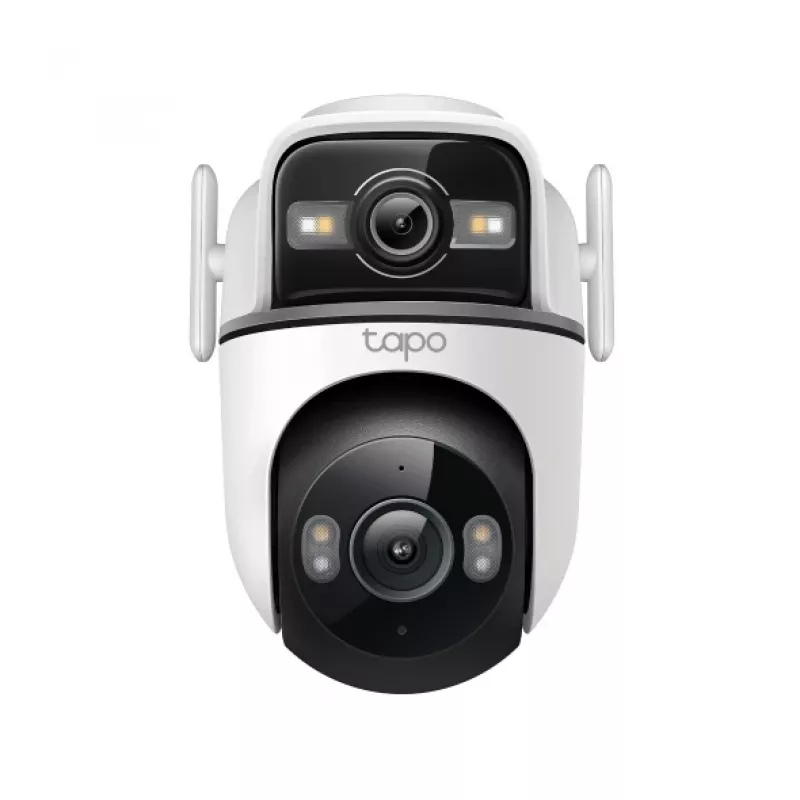 Kupolveida IP drošības kamera TP-Link Tapo TC47 — 2304×1296, 6 mm objektīvs, 360° horizontāli, iekštelpām/ārtelpām, griestu stiprinājums, vadu un Wi‑Fi
