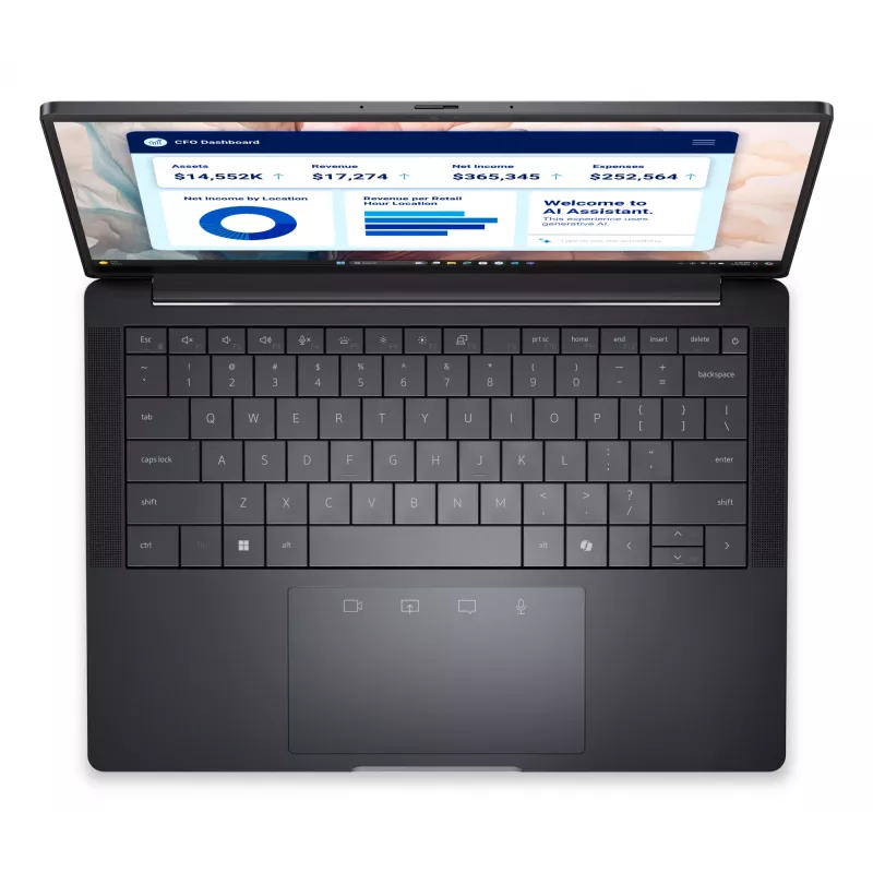 DELL Pro 13 Premium PA13250 Copilot+ PC Intel Core Ultra 7 268V klēpjdators 33,8 cm (13,3 collas) skārienekrāns Quad HD+ 32 GB LPDDR5x-SDRAM 512 GB SSD Wi-Fi 7 (802.11be) Windows 11 Pro vācu pelēks