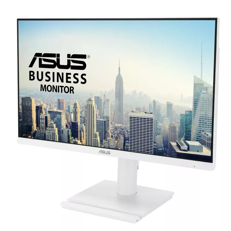 27 collu ASUS VA279QGS-W LCD monitors, 1920x1080 Full HD, IPS, 1 ms, 350 cd/m², USB 3.2 centrmezgls, skaļruņi, VESA, augstuma regulēšana, balta