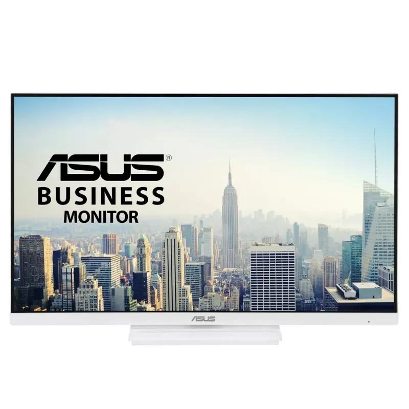 27 collu ASUS VA279QGS-W LCD monitors, 1920x1080 Full HD, IPS, 1 ms, 350 cd/m², USB 3.2 centrmezgls, skaļruņi, VESA, augstuma regulēšana, balta