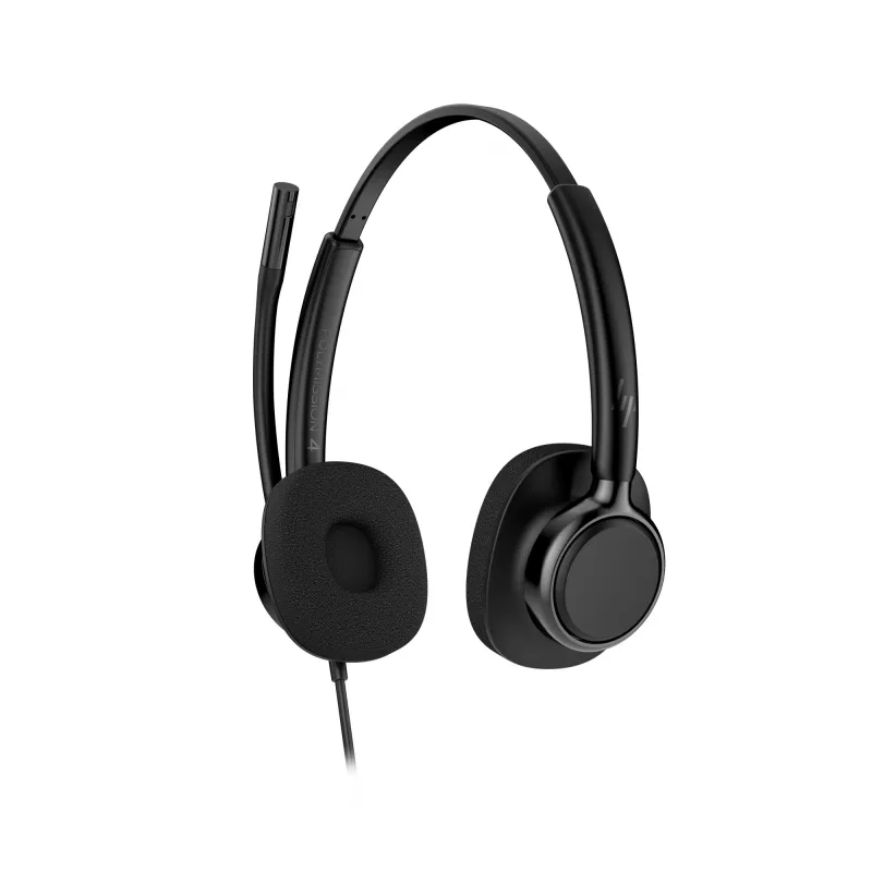 Vadu stereo austiņas HP Poly Mission 425 Classic USB, apkārtauss, 126 g