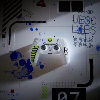 Sony DualSense Wireless Controller - Marathon Limited Edition balta, zaļa Bluetooth/USB spēļu kontrolieris analogais / digitālais Android, MAC, PC, PlayStation 5, iOS