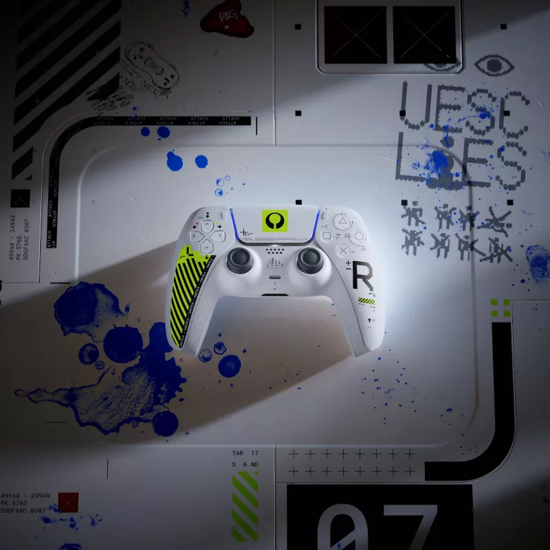 Sony DualSense Wireless Controller - Marathon Limited Edition balta, zaļa Bluetooth/USB spēļu kontrolieris analogais / digitālais Android, MAC, PC, PlayStation 5, iOS