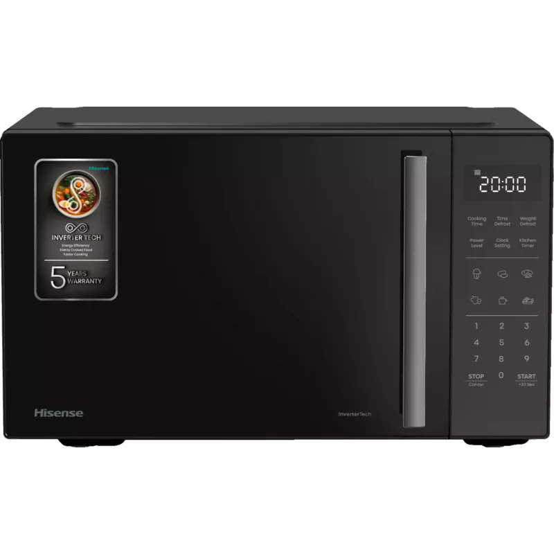 Hisense H23MOBS4HI Melns Solo mikroviļņu krāsns Uz darba virsmas 23 L 900 W