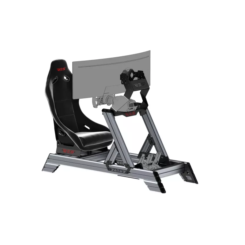 Res-Tech SMART COCKPIT + GT SEAT (BUNDLE), Sacīkšu kokpits, Melns, Pelēks, Akrilnitrila butadiēna stirols (ABS), Alumīnijs, 52 kg, Itālija