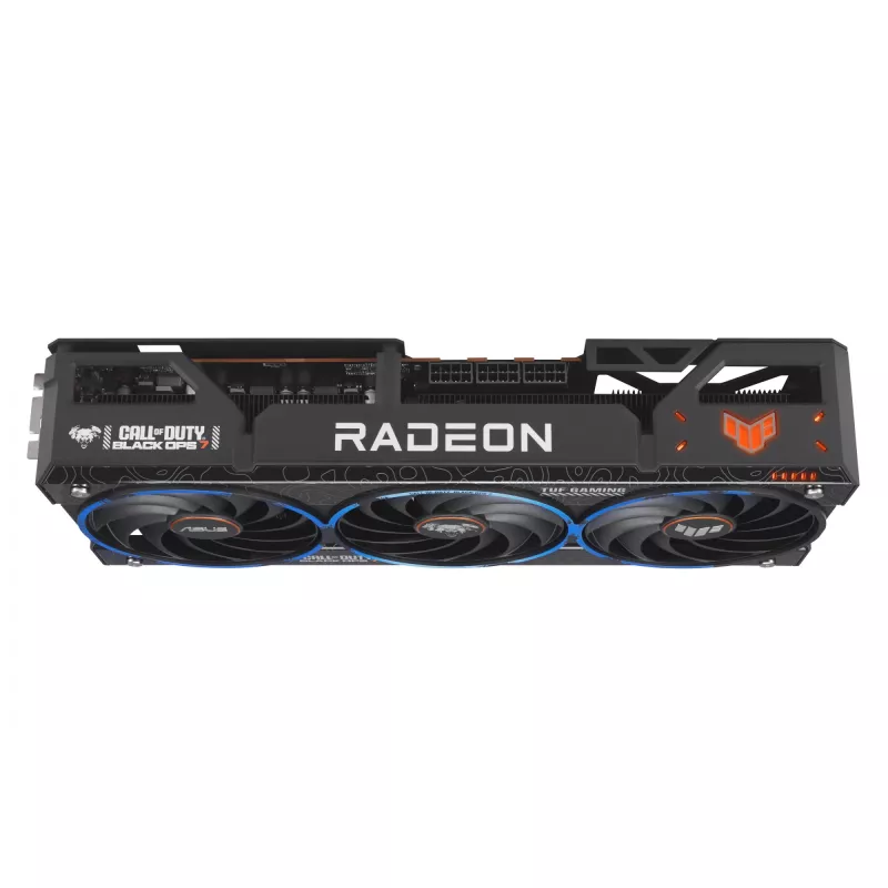 Grafikas karte ASUS TUF Gaming TUF-RX9070XT-O16G-COD-BO7 AMD Radeon RX 9070 XT 16GB GDDR6, 256 biti, PCIe 5.0, 3 ventilatori