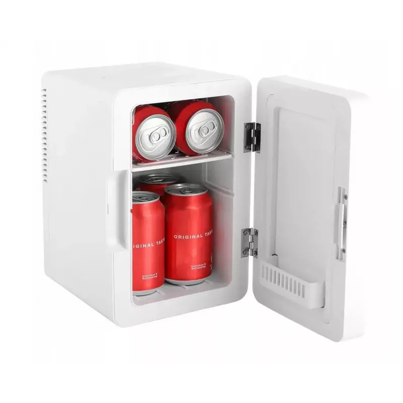 Mini ledusskapis ar LED kosmētikas spoguli Elle ESDAF01WHEU 6 L balts