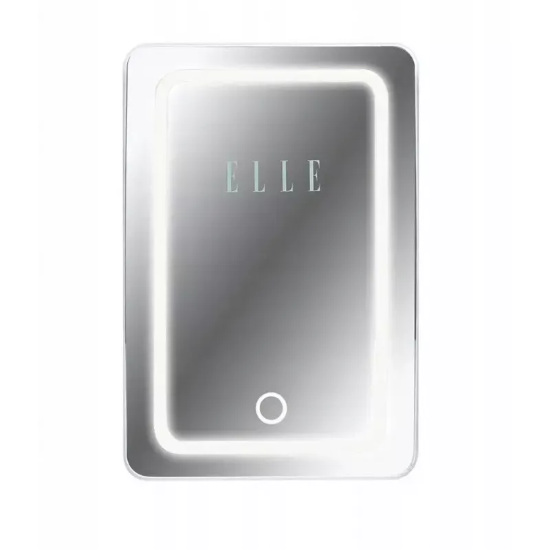 Mini ledusskapis ar LED kosmētikas spoguli Elle ESDAF01WHEU 6 L balts