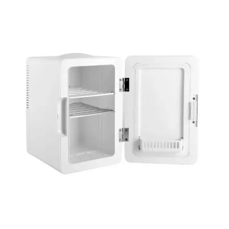 Mini ledusskapis ar LED kosmētikas spoguli Elle ESDAF01WHEU 6 L balts