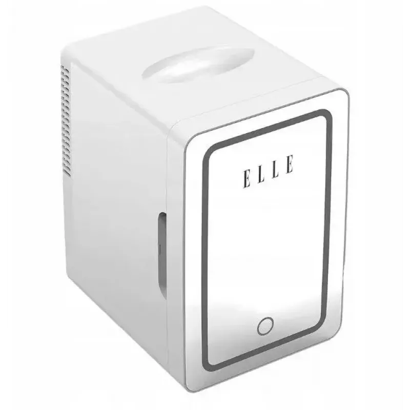 Mini ledusskapis ar LED kosmētikas spoguli Elle ESDAF01WHEU 6 L balts