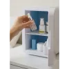 Mini ledusskapis ar LED kosmētikas spoguli Elle ESDAF01WHEU 6 L balts