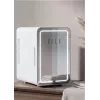 Mini ledusskapis ar LED kosmētikas spoguli Elle ESDAF01WHEU 6 L balts