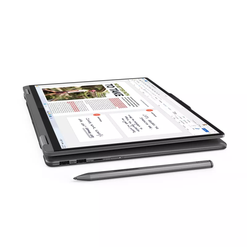 Lenovo Yoga 7 2-in-1 16IML9 Intel Core Ultra 7 155U Hybrid (2-in-1) 40,6 cm (16 collas) Skārienjutīgs WUXGA 16 GB LPDDR5x-SDRAM 1 TB SSD Wi-Fi 6E (802.11ax) Windows 11 Home US angļu valoda Pelēks