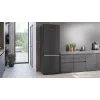 Siemens iQ500 KG49N4XAF ledusskapis-saldētava brīvi stāvoša 440 L Melna