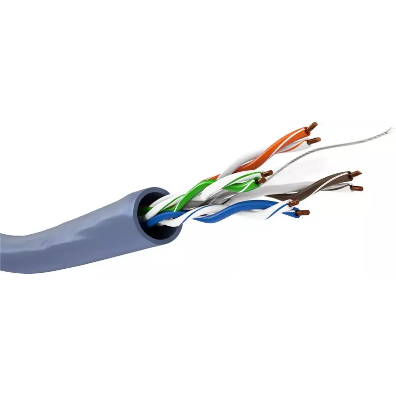 Tīkla kabelis GOOBAY 96096 Cat6a U/UTP uz ruļļa, 100 m, zils