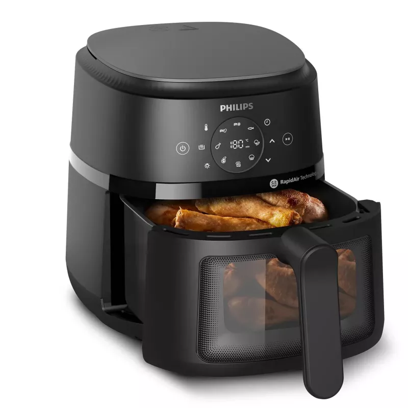 Philips 2000 sērijas NA220/00 fritieris Viena 4,2 L Brīvi stāvoša 1500 W Karstā gaisa fritieris Melna