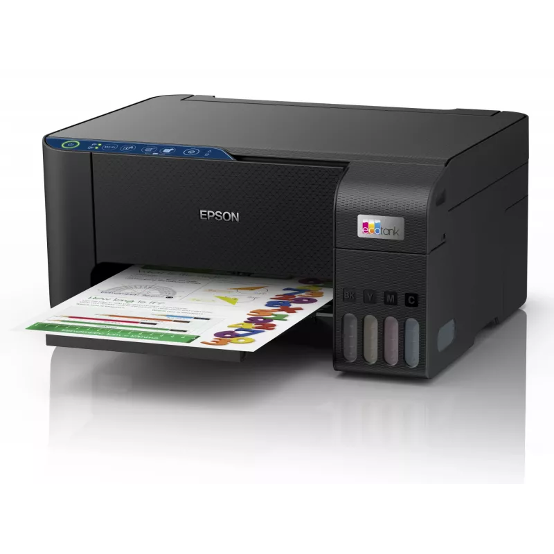 Daudzfunkciju tintes printeris Epson EcoTank ET-2861 — A4, 5760×1440 DPI, 33 lpp./min, Wi‑Fi, melns