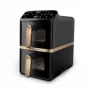 Philips 4000 sērijas Dual Stack Airfryer vertikālais grozs 10 L dubults brīvi stāvošs 2750 W karstā gaisa fritieris melns