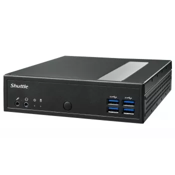 Shuttle XPC plāns Barebone DL40N, Intel N150, 1x DDR5, 2x LAN (2x 2.5Gbit), 2xCOM,1xHDMI,1xDP, 1x VGA, bez ventilatora, 24/7 pastāvīga darbība