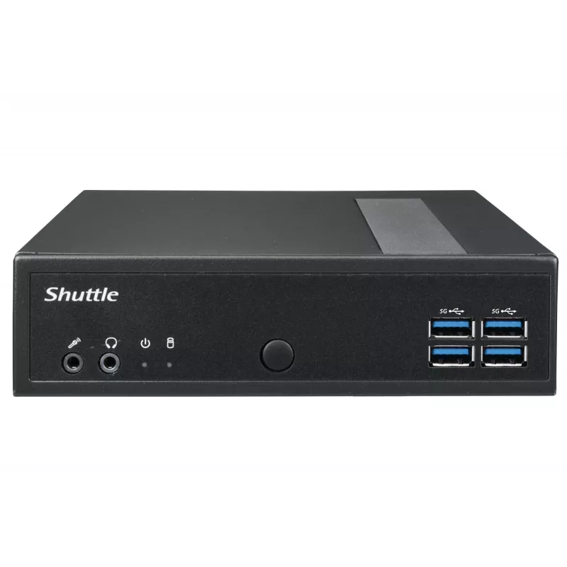 Shuttle XPC plāns Barebone DL40N, Intel N150, 1x DDR5, 2x LAN (2x 2.5Gbit), 2xCOM,1xHDMI,1xDP, 1x VGA, bez ventilatora, 24/7 pastāvīga darbība