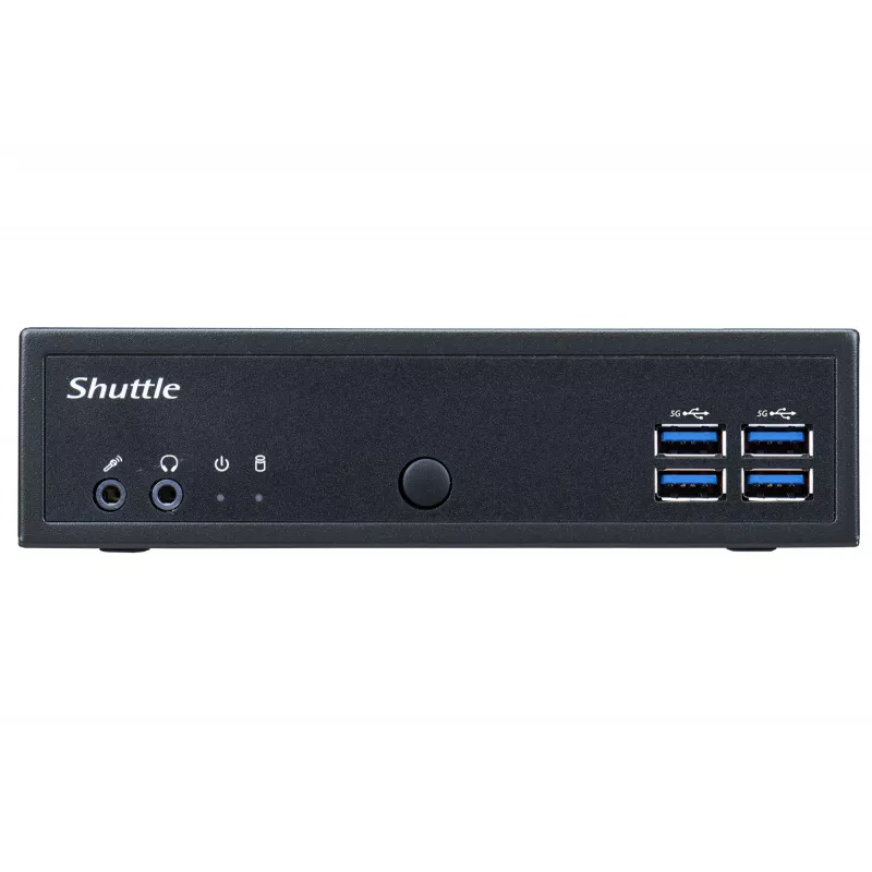 Shuttle XPC plāns Barebone DL40N, Intel N150, 1x DDR5, 2x LAN (2x 2.5Gbit), 2xCOM,1xHDMI,1xDP, 1x VGA, bez ventilatora, 24/7 pastāvīga darbība