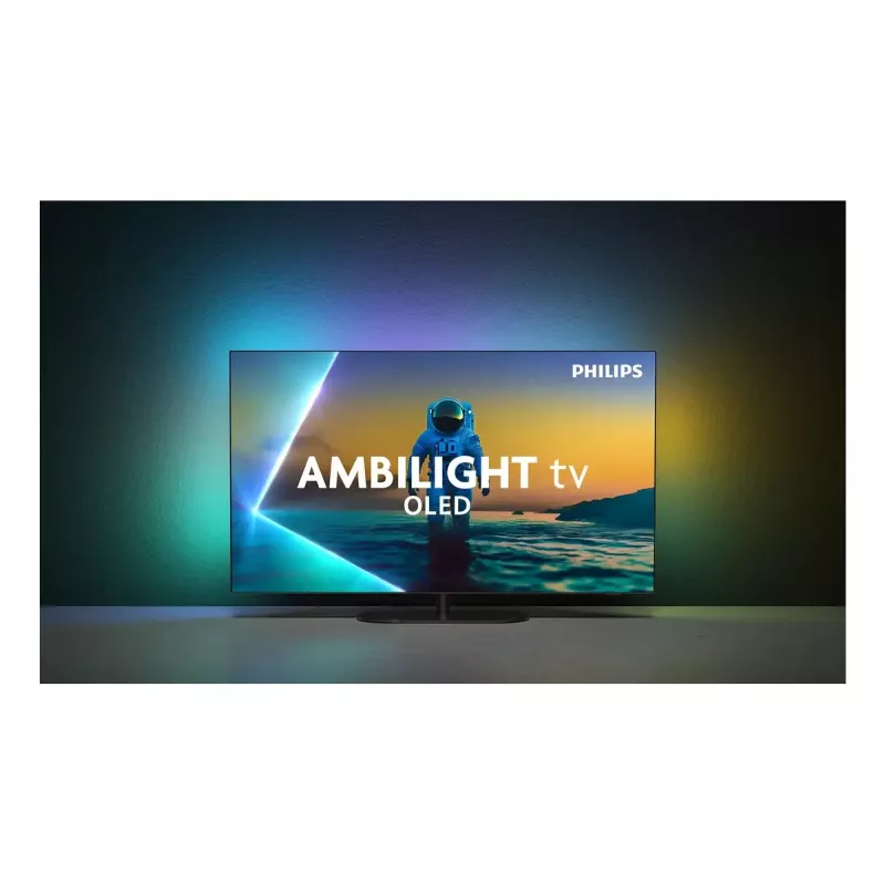 Philips Ambilight 55OLED810/12 TV 139,7 cm (55 collas) 4K Ultra HD viedtelevizors Wi-Fi pelēkā krāsā