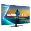 Philips Ambilight 55OLED810/12 TV 139,7 cm (55 collas) 4K Ultra HD viedtelevizors Wi-Fi pelēkā krāsā
