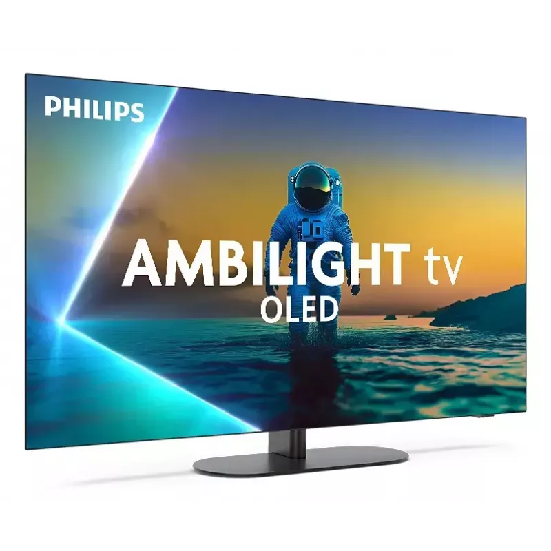 Philips Ambilight 55OLED810/12 TV 139,7 cm (55 collas) 4K Ultra HD viedtelevizors Wi-Fi pelēkā krāsā