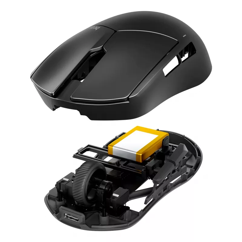 be quiet Dark Perk | Sym pele Spēlēm Labās rokas RF bezvadu + USB Type-C Optiska 32000 DPI
