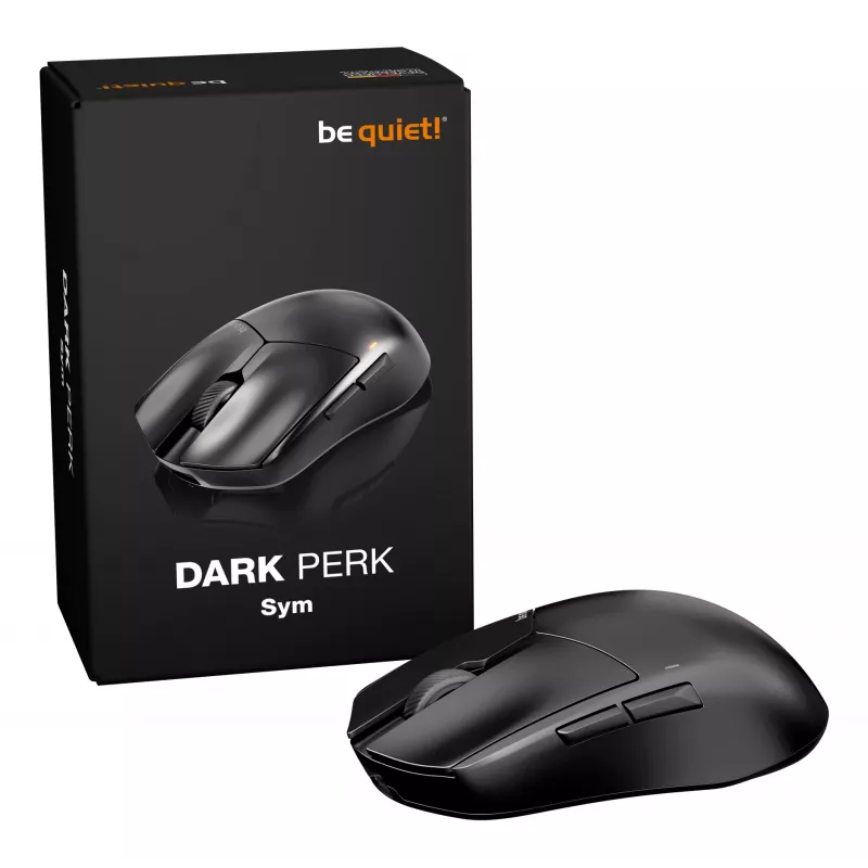 be quiet Dark Perk | Sym pele Spēlēm Labās rokas RF bezvadu + USB Type-C Optiska 32000 DPI