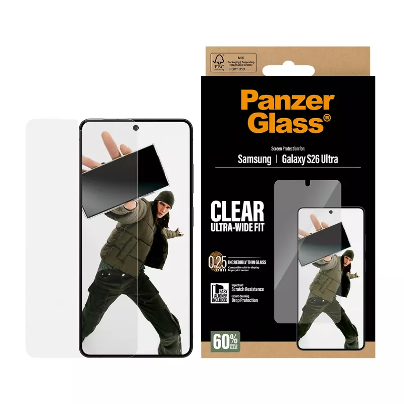 PanzerGlass® Ekrāna aizsargs Samsung Galaxy S26 Ultra | Īpaši plata pieguļība ar EasyAligner