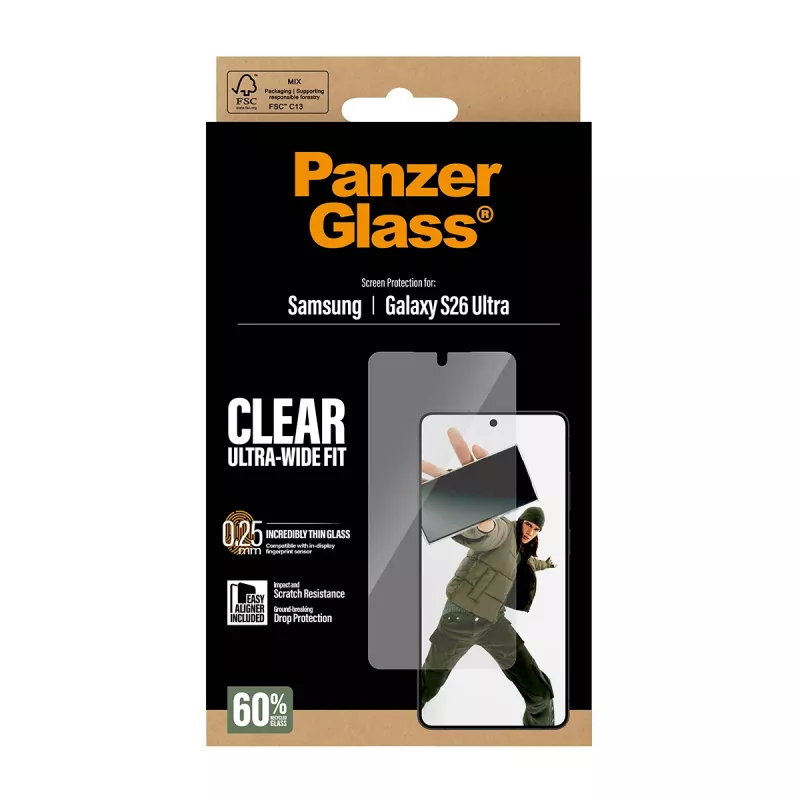 PanzerGlass® Ekrāna aizsargs Samsung Galaxy S26 Ultra | Īpaši plata pieguļība ar EasyAligner