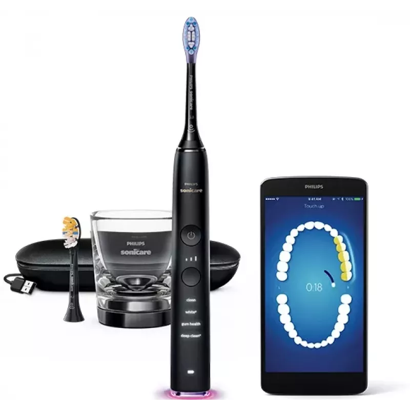 Philips Sonicare DiamondClean Smart DiamondClean Smart HX9917/89 Sonic elektriskā zobu birste + 2 piederumi un lietotne