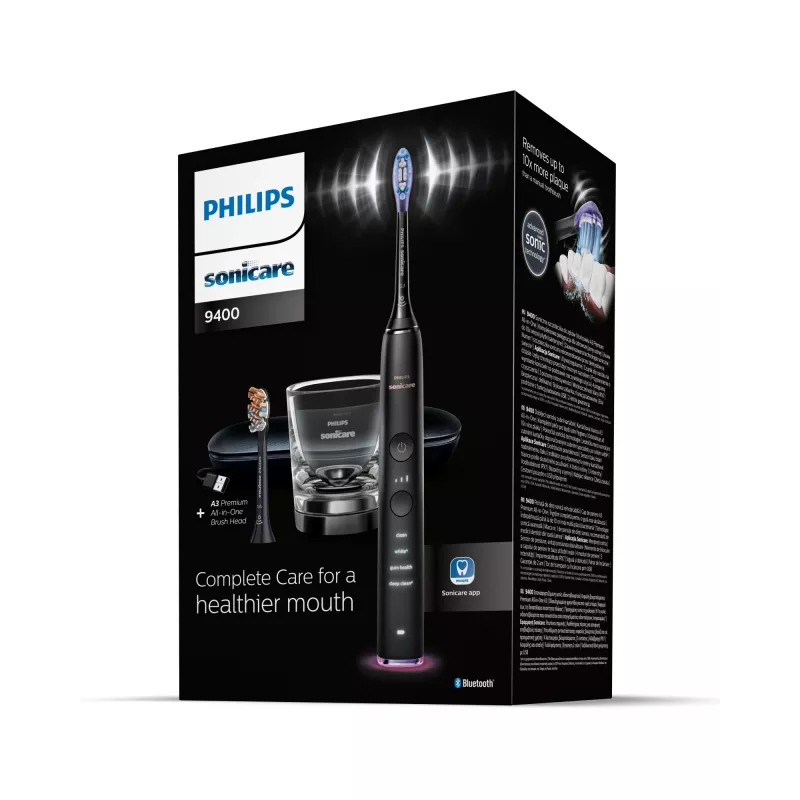 Philips Sonicare DiamondClean Smart DiamondClean Smart HX9917/89 Sonic elektriskā zobu birste + 2 piederumi un lietotne