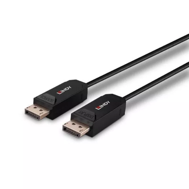 Lindy 38522 DisplayPort kabelis 20 m Melns