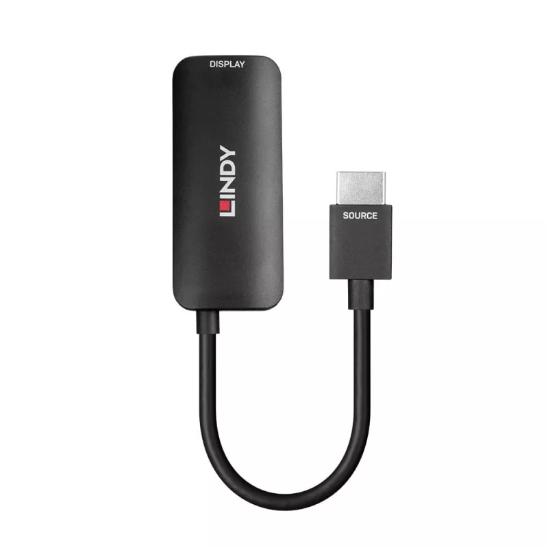 Lindy HDMI 8K60 uz DisplayPort 1.4 pārveidotājs, 0,157 m, HDMI Type A (standarta), DisplayPort, vīrišķais, sievišķais, taisns