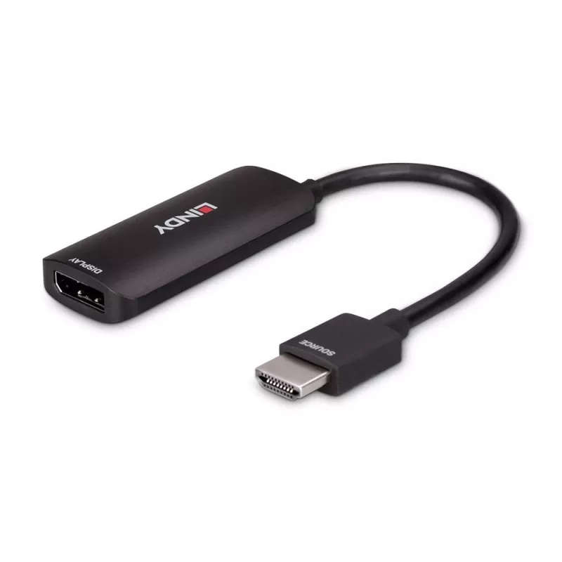 Lindy HDMI 8K60 uz DisplayPort 1.4 pārveidotājs, 0,157 m, HDMI Type A (standarta), DisplayPort, vīrišķais, sievišķais, taisns