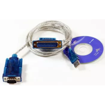 Microconnect USBADB25 seriālais kabelis, caurspīdīgs, 1,8 m, USB, DB9