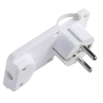 Microconnect PESCHPLUG-W strāvas kontaktdakšu adapteris, tips F, balts