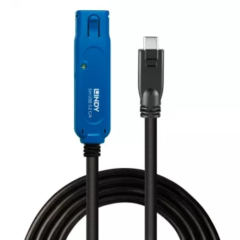 Lindy 5m USB 3.2 Gen 1 C/A Active Extension Pro, 5 m, USB C, USB A, USB 3.2 Gen 1 (3.1 Gen 1), Melns