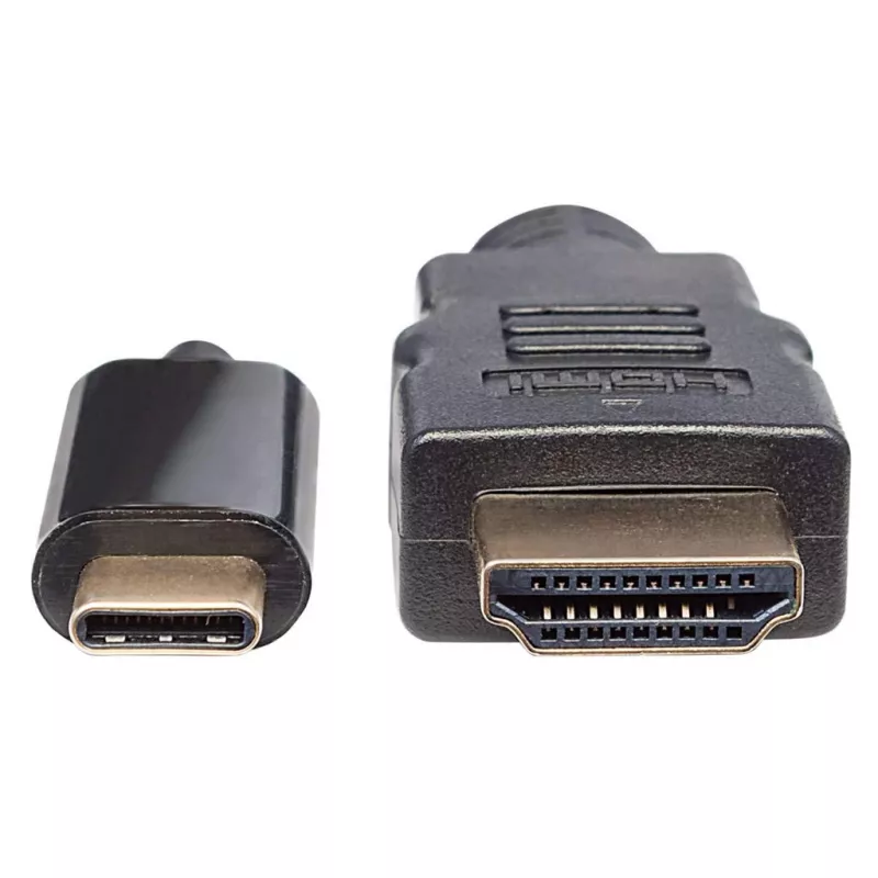 Manhattan USB-C uz HDMI kabelis, 4K@30Hz, 2m, melns, vīriešu savienotājs pret vīriešu savienotāju, trīs gadu garantija